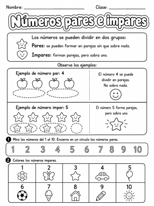 3.º grado - repaso mixto: números y conteo - Paquete de fichas