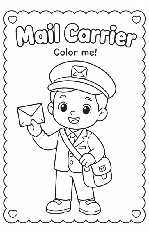 Community Helpers and Jobs Coloring Pages Pack 2