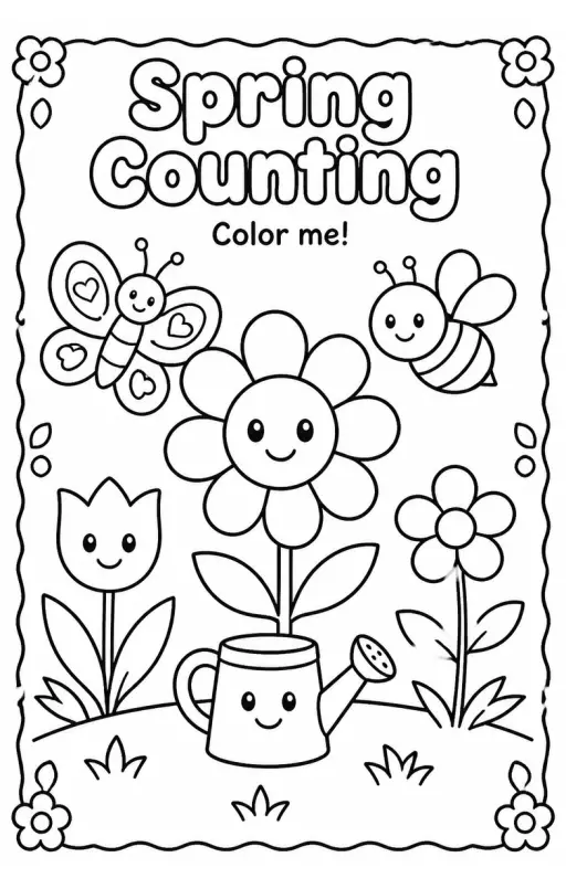Counting Coloring Pages Pack 3