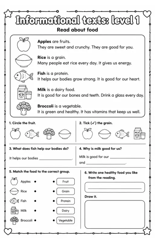 Read about food