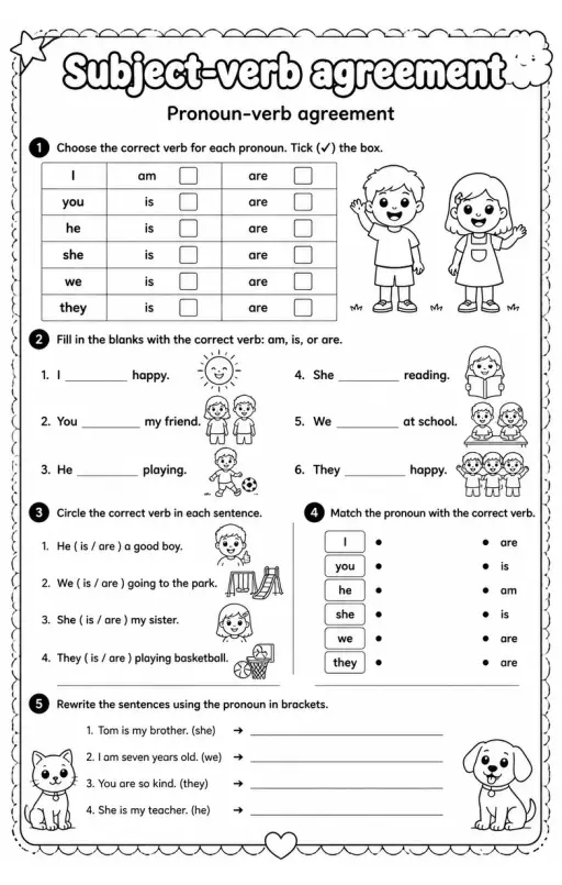 Pronoun-verb agreement