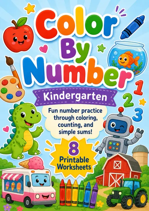 Color By Number Worksheet Pack