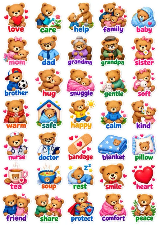 Classroom and Social-Emotional Vocabulary Sticker Pack 02