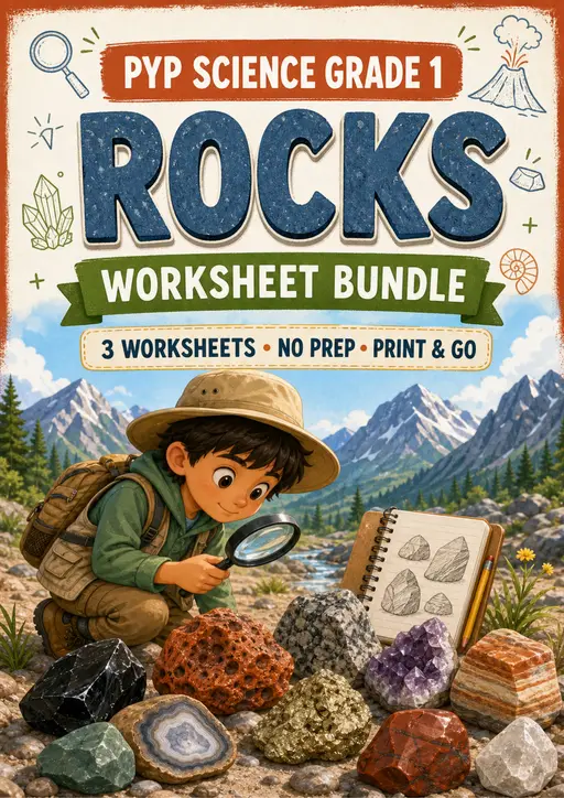 Rocks Worksheets | Grade 1 PYP Science