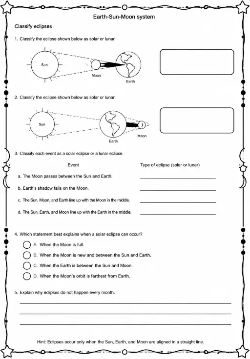 Classify eclipses
