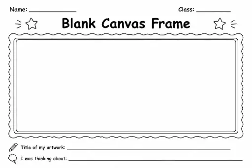 Blank Canvas Frame