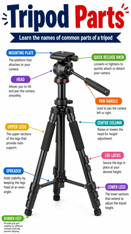 Tripod Parts Infographic