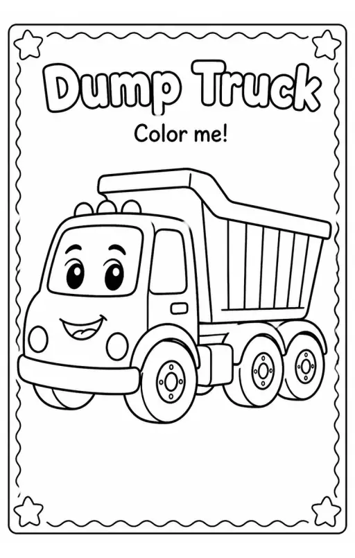 Dump Truck Coloring Pages