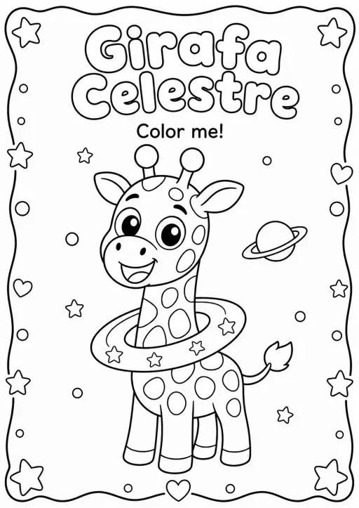 Girafa Celestre Coloring Pages