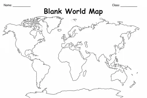 Blank World Map
