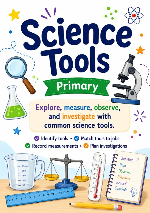 Science Tools Worksheet Pack