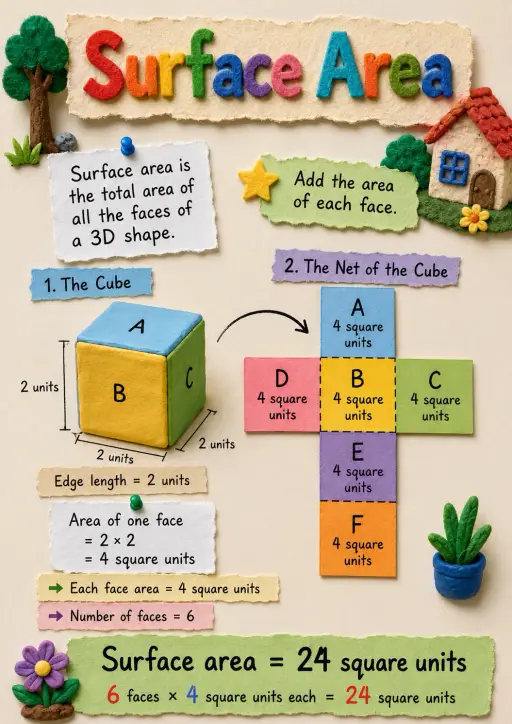 Surface Area Measurement Infographic