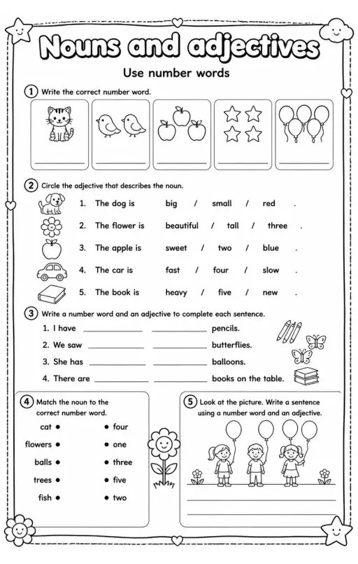 Use number words