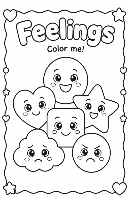 Feelings Coloring Pages