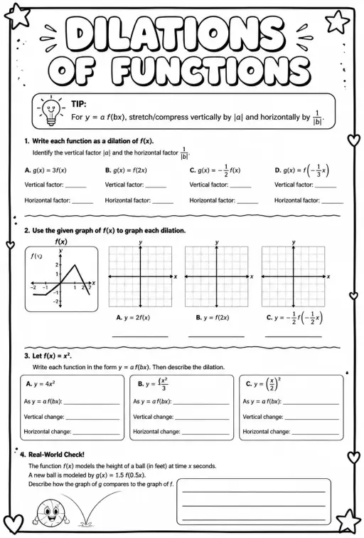 Dilations of functions