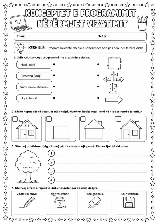 Konceptet e programimit nëpërmjet vizatimit