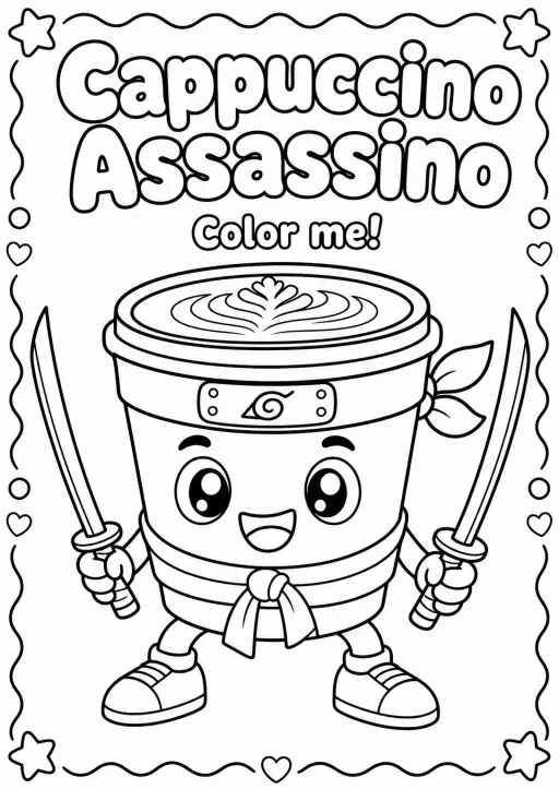 Cappuccino Assassino Coloring Pages