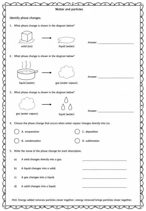 Identify phase changes
