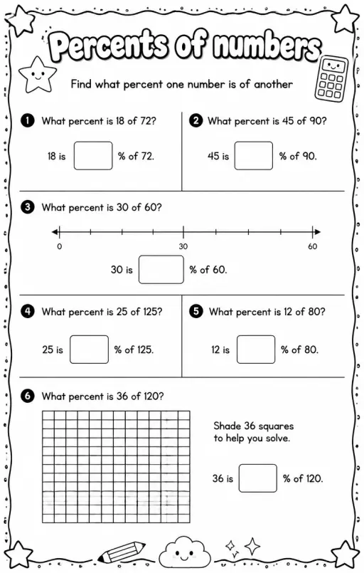 Find what percent one number is of another