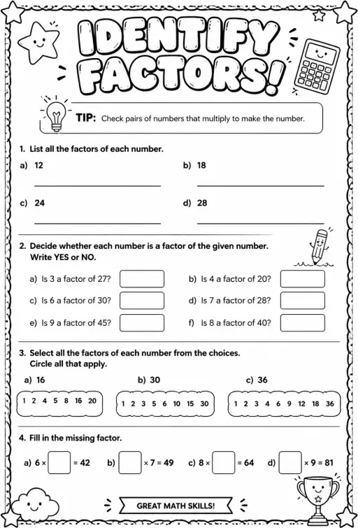Identify factors