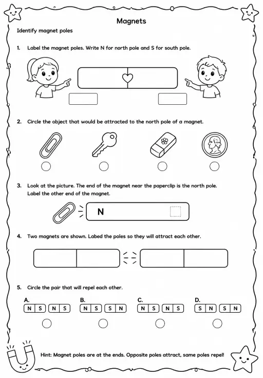 Identify magnet poles