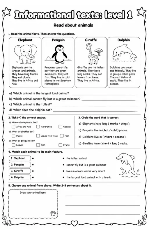 Read about animals