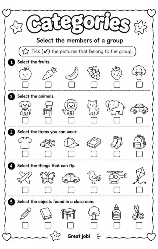 Select the members of a group