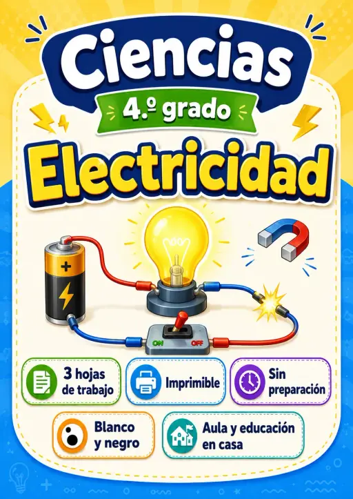 4.º grado - Electricidad - Paquete de ciencias en español