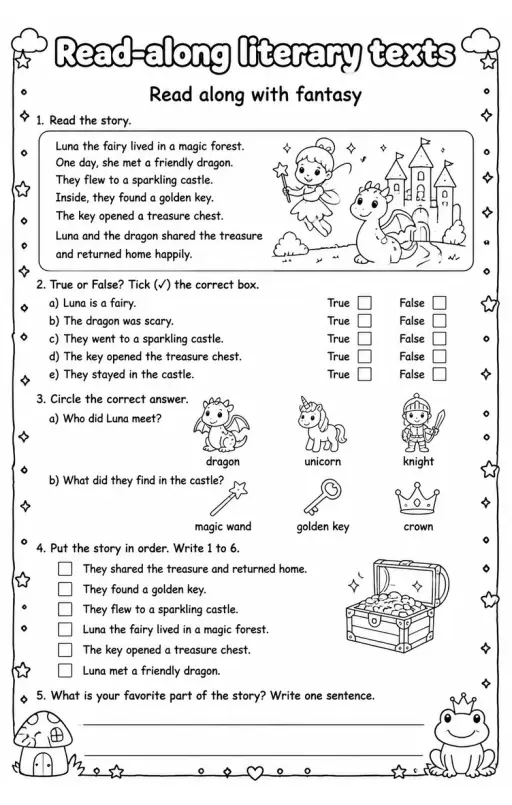 Read along with fantasy