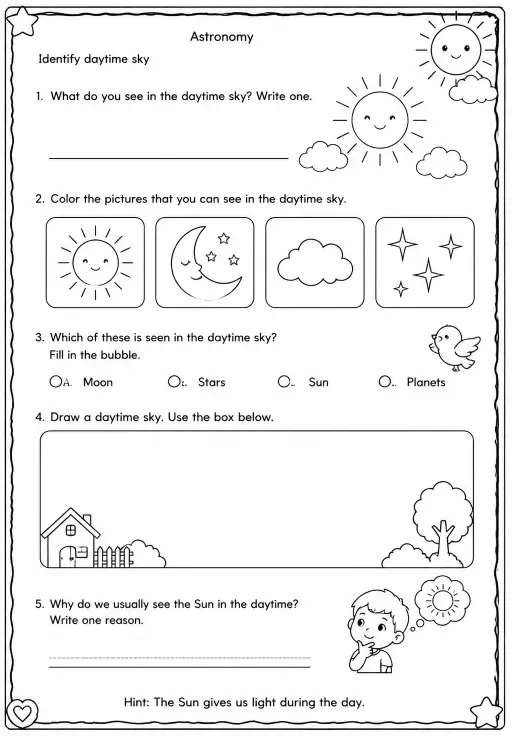 Identify daytime sky