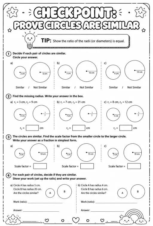 Checkpoint: Prove circles are similar