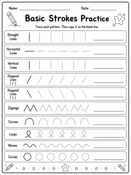 Basic Strokes Practice