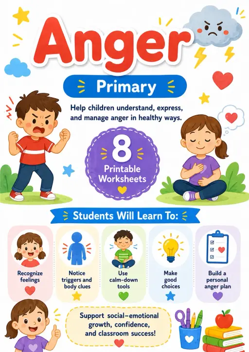 Anger Worksheet Pack