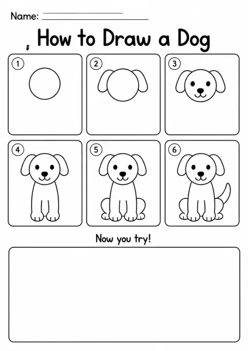 How to Draw a Dog — Grade 3