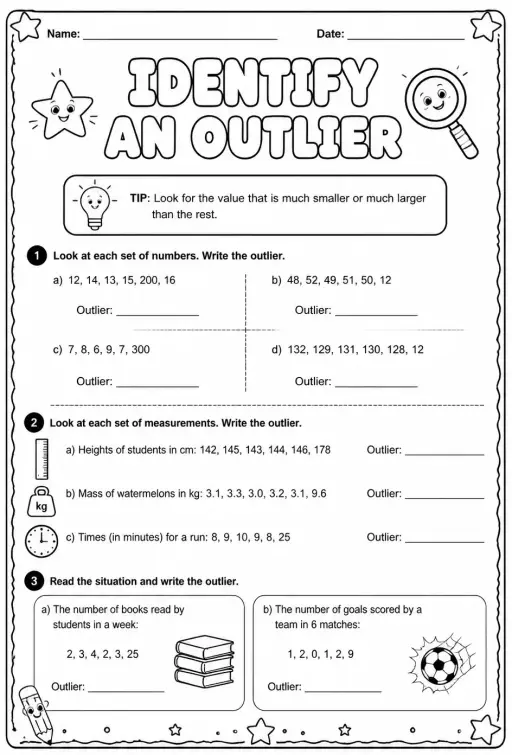 Identify an outlier