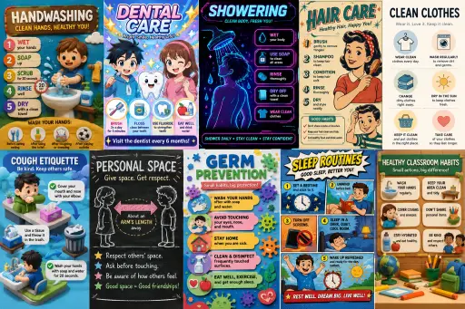Handwashing Hygiene Infographic