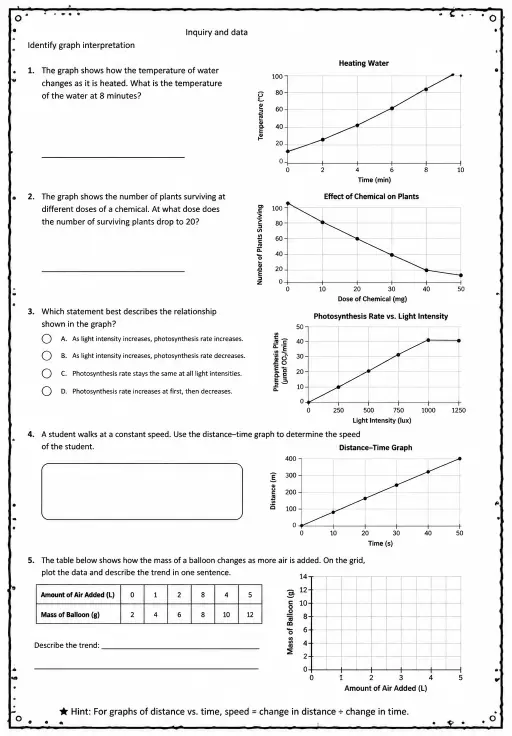 Identify graph interpretation