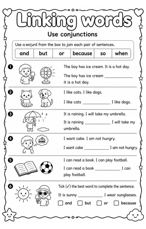 Use conjunctions