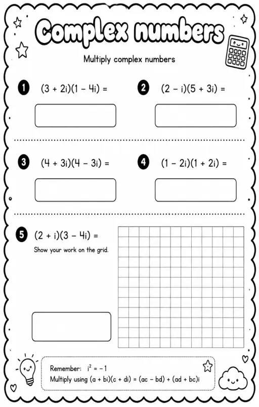 Multiply complex numbers