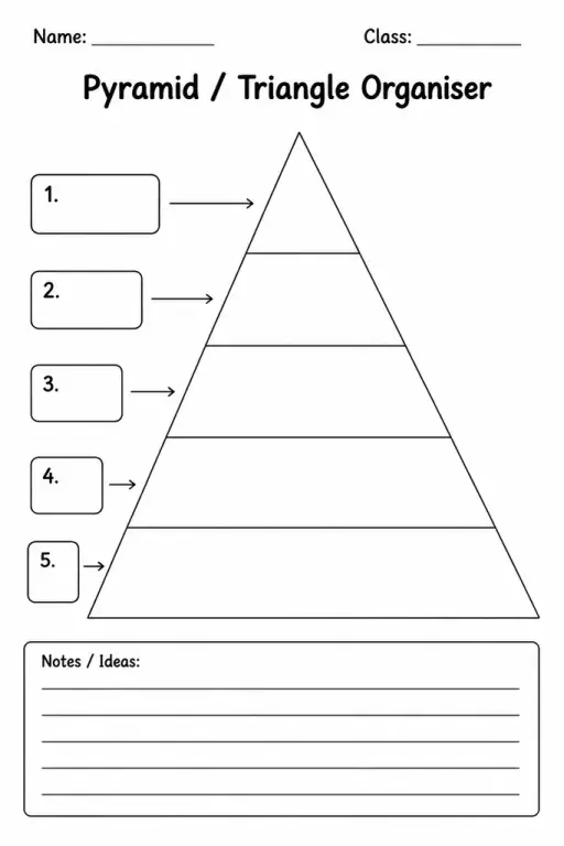 Pyramid / Triangle Organiser