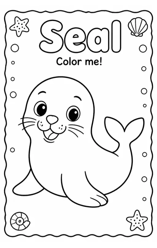 Seal Coloring Pages