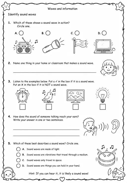 Identify sound waves