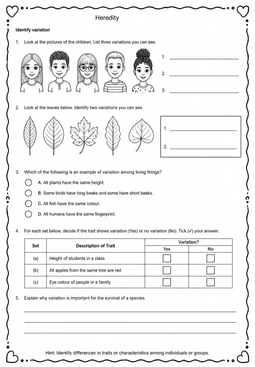 Identify variation