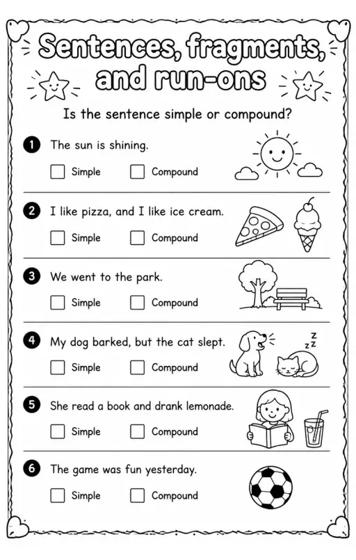 Is the sentence simple or compound?
