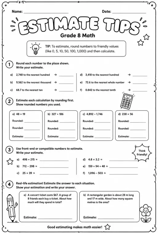 Estimate tips