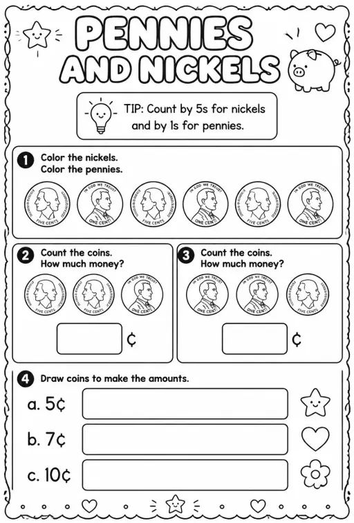 Pennies and nickels