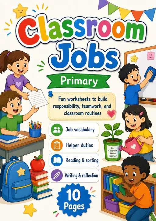 Classroom Jobs Worksheet Pack