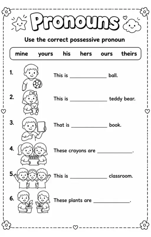 Use the correct possessive pronoun