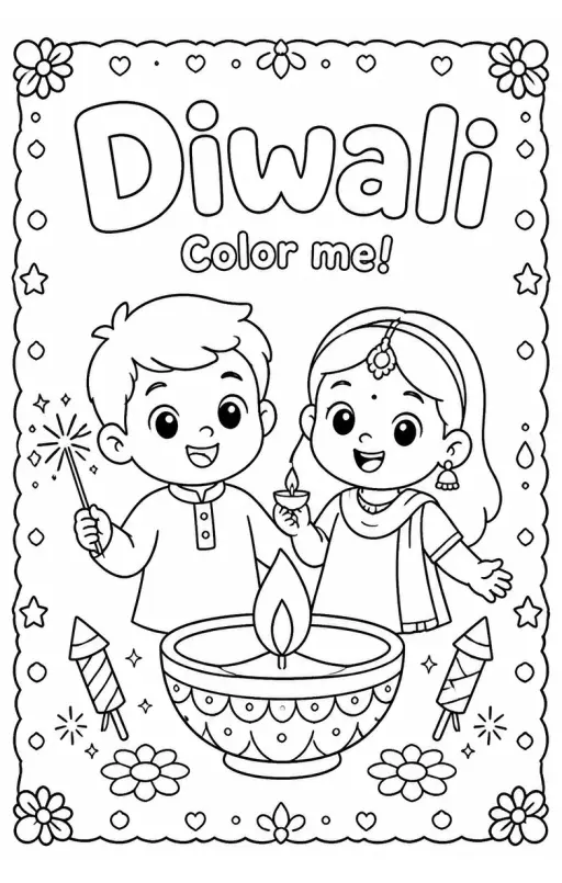 Diwali Coloring Pages