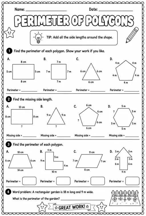 Perimeter of polygons